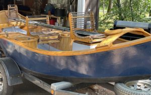 Fishing in a Custom Wooden Drift Boat